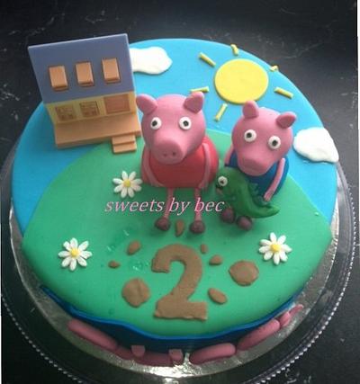 Peppa Pig cake - Cake by Bec