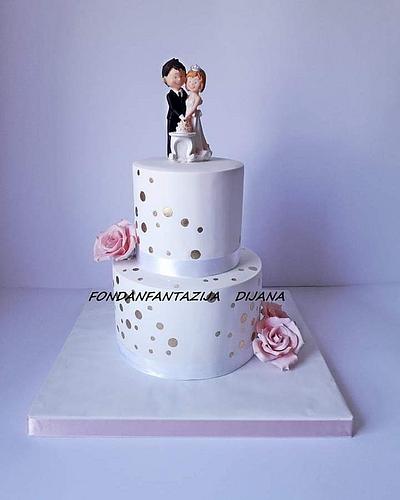 Wedding cake - Cake by Fondantfantasy