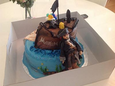 Pirate themed cake - Cake by Malika