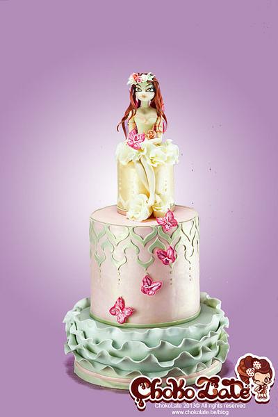 Lady Blush Butterfly - Cake by ChokoLate Designs