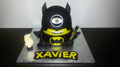 Minion Batman - Cake by fabicakes