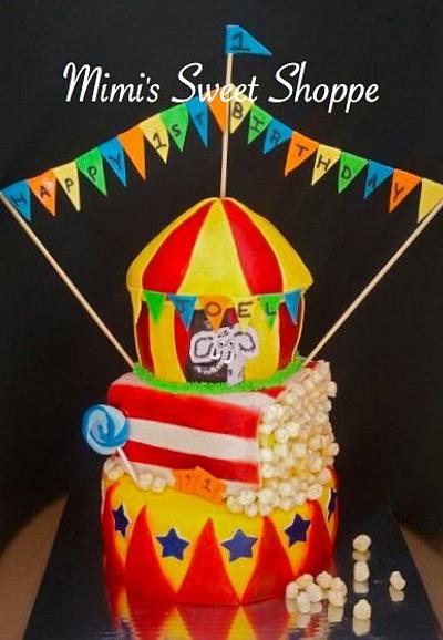 Circus 1st Birthday Cake - Cake by Mimi's Sweet Shoppe Amanda Burgess