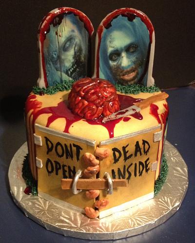 Walking Dead Cake  - Cake by Tracy's Custom Cakery LLC
