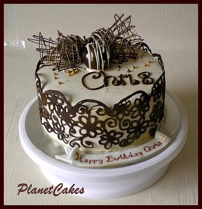 Chocolate openwork - Cake by Planet Cakes