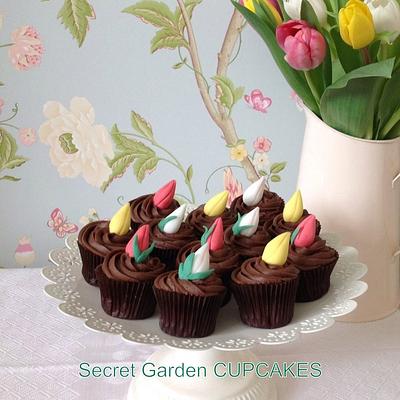 Easter Tulip Cupcakes - Cake by Siyana Sibson