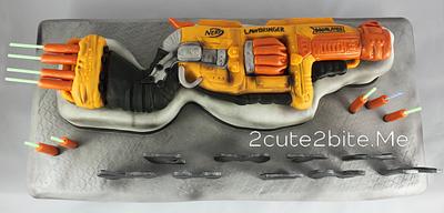 Nerf-A Birthday cake in action - Cake by 2cute2biteMe(Ozge Bozkurt)