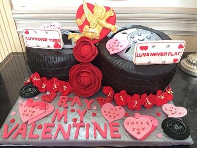 Valentine's Day Love never tires - Cake by Cakes by CNewCreations