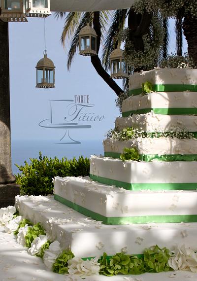 Wedding cake on the well... with the sea of Sicily - Cake by Torte Titiioo