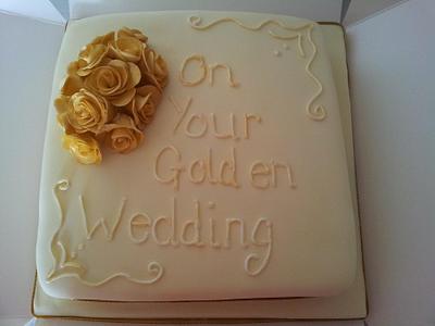 Golden wedding anniversary - Cake by Ruth