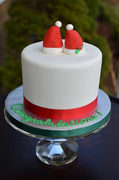 Santa Hats - Cake by Elisabeth Palatiello
