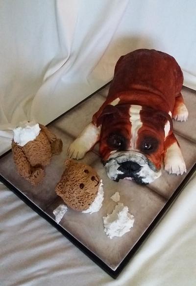 Bulldog vs. Teddy Bear 1:0 - Cake by Dóri