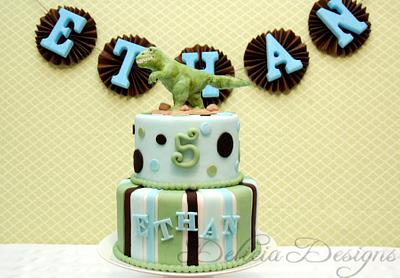 Dino Cake - Cake by Delicia Designs