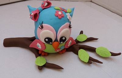 Owl cake topper - Cake by Darina