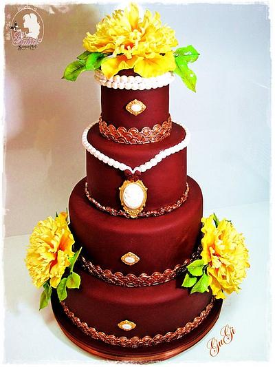 Chocolate wedding cake - Cake by Galya's Art 