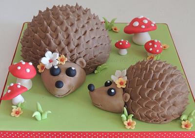 Hedgehogs - Cake by Shereen