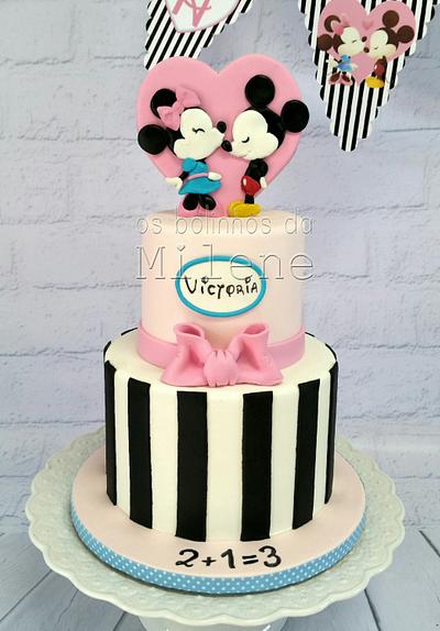 Mickey and Minnie - Cake by Milene Habib