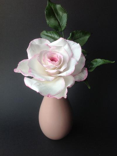 White rose - Cake by Butterfly Cakes and Bakes