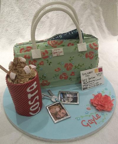 40th birthday  handbag cake - Cake by SarahCox