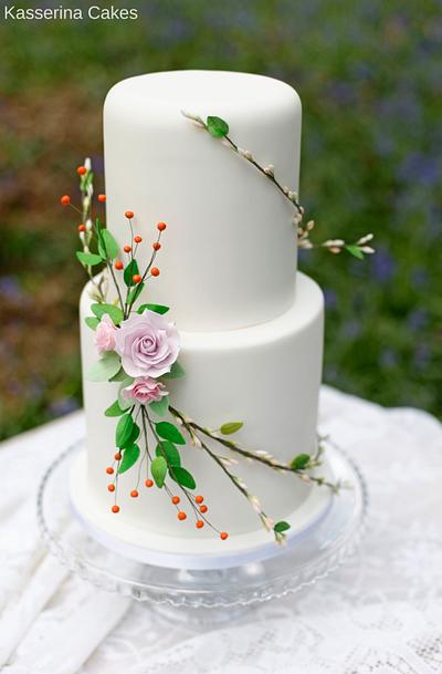 2 Tier Romance - Cake by Kasserina Cakes