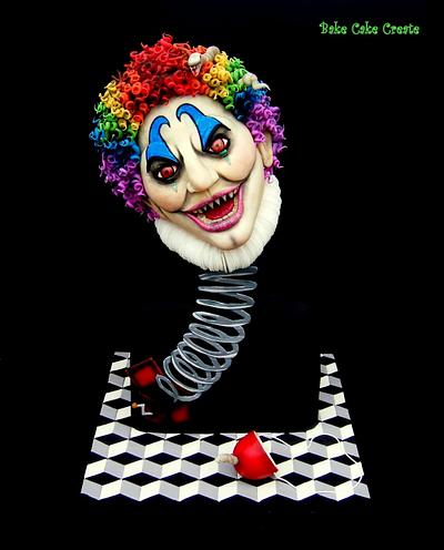 Scary clown - Cake by Karen Geraghty