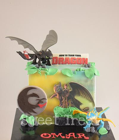 How to train your dragon cake  - Cake by NSafwat
