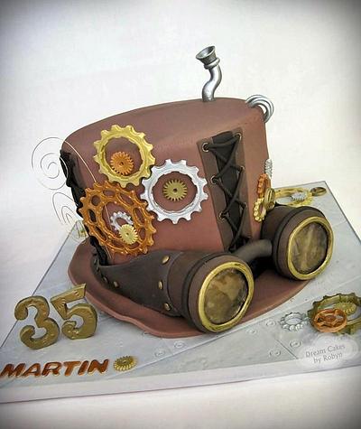 Steampunk Top Hat - Cake by Dream Cakes by Robyn