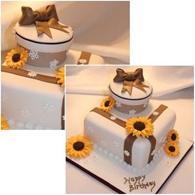 Sunflower Surprise - Cake by Mrs Millie's