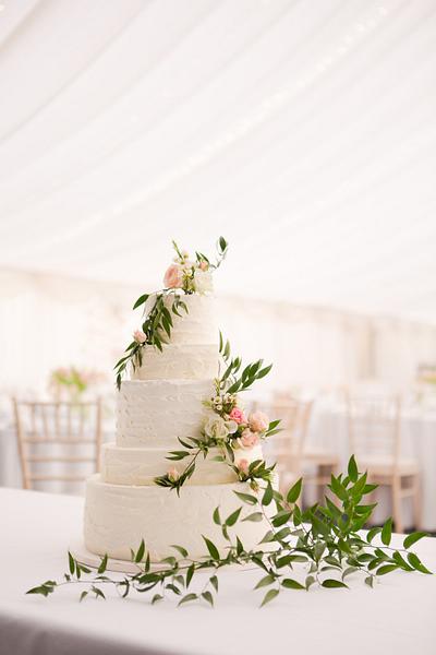 Fresh spring wedding cake  - Cake by Sharon, Sadie May Cakes 