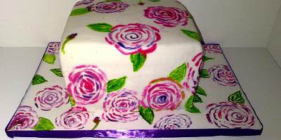 Hand painted cake! - Cake by Bakemywaytoheaven