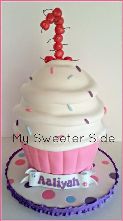 Giant Cupcake - Cake by Pam from My Sweeter Side