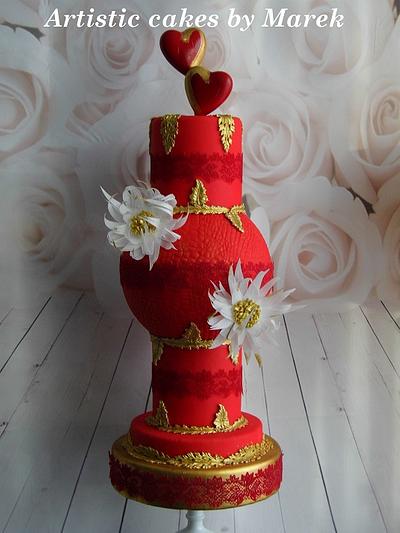 Red wedding - Cake by Marek