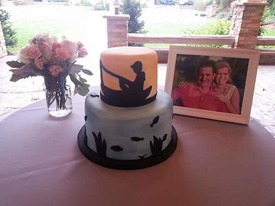 Fishing themed Grooms cake - Cake by Shawna