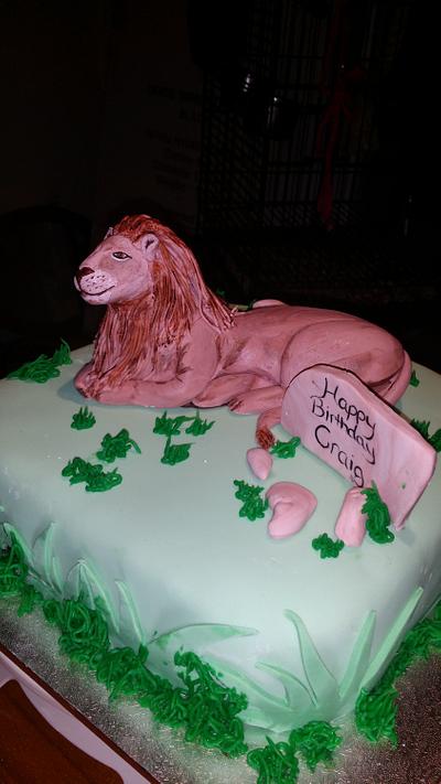 Leonardo the lion  - Cake by Annas creations