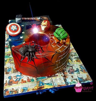 Marvel Avengers - Cake by Amelia Rose Cake Studio