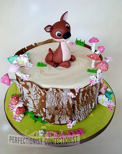 Fiadh - Deer Christening Cake  - Cake by Niamh Geraghty, Perfectionist Confectionist