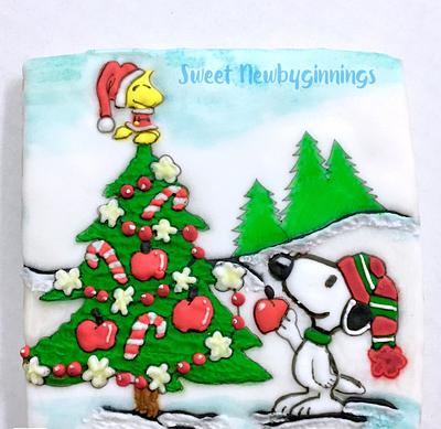 Charlie Brown Christmas - Cake by Samantha 