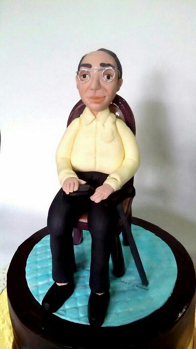 Old Man on Cake - Cake by Chanda Rozario