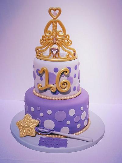 Sweet Sixteen - Cake by BellaCakes & Confections