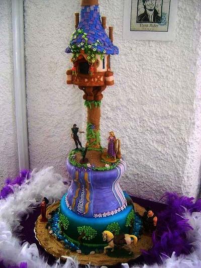 Rapunzel Tower - Cake by Linda2010