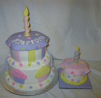 Cupcake Theme 1st Birthday - Cake by DoobieAlexander