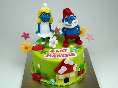 The Smurfs Cake - Cake by Beatrice Maria