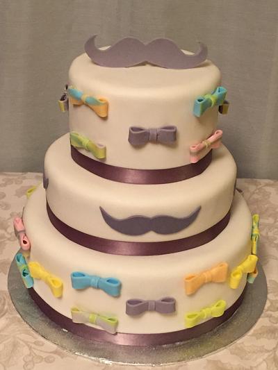 Little Man baby shower cake - Cake by Cathy Gileza Schatz
