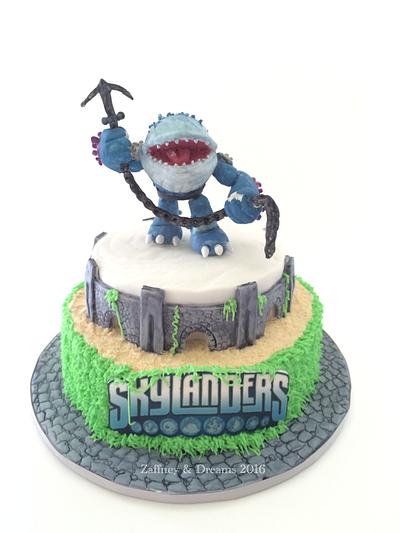 Skylanders - Thumpback - Cake by The Sculptress of Sugar
