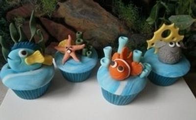 Finding Nemo Cupcakes - Cake by Babycakes & Roses Cakecraft
