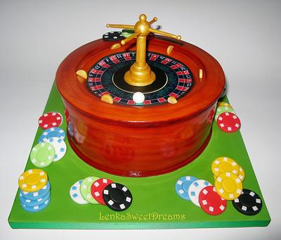 Roulette wheel cake - Cake by LenkaSweetDreams