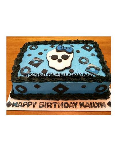 Blue Monster High Cake - Cake by BlueFairyConfections