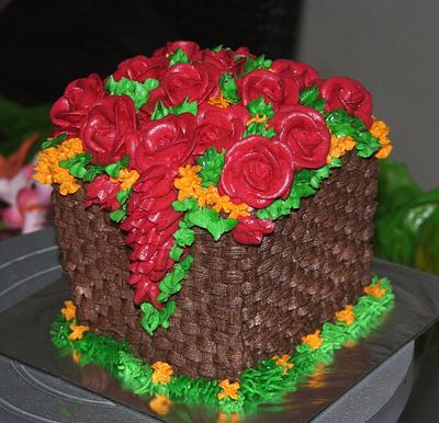 Basketweave cake - Cake by Prachi Dhabaldeb