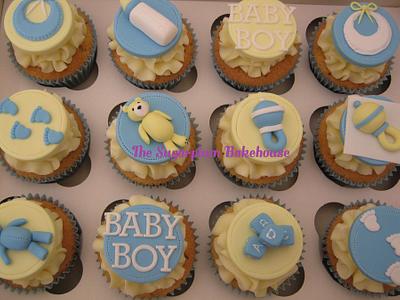 Baby Boy Cupcakes - Cake by Sam Harrison