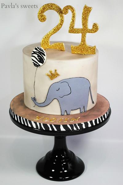Birthday Elephant - Cake by Pavlina Kocan (Pavla's sweets)