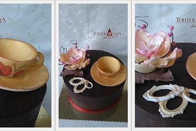 Cup of coffee and ganache - Cake by Tortolandia
